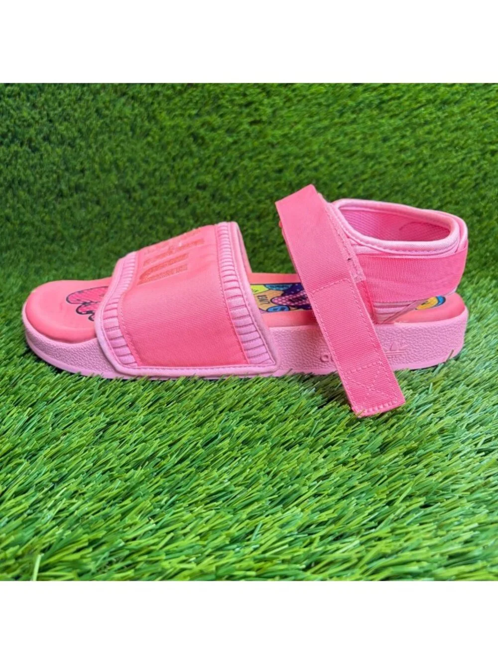 Adidas x Pharrell Williams Adilette 2.0 Mens Size 10 Pink Beach Outdoor Sandals